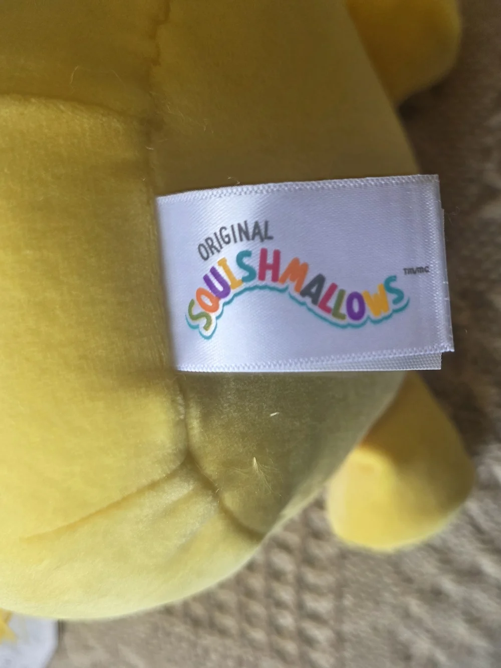 Squishmallows Original Nomi Bright Yellow Plush Spring New With Tags 10 inch